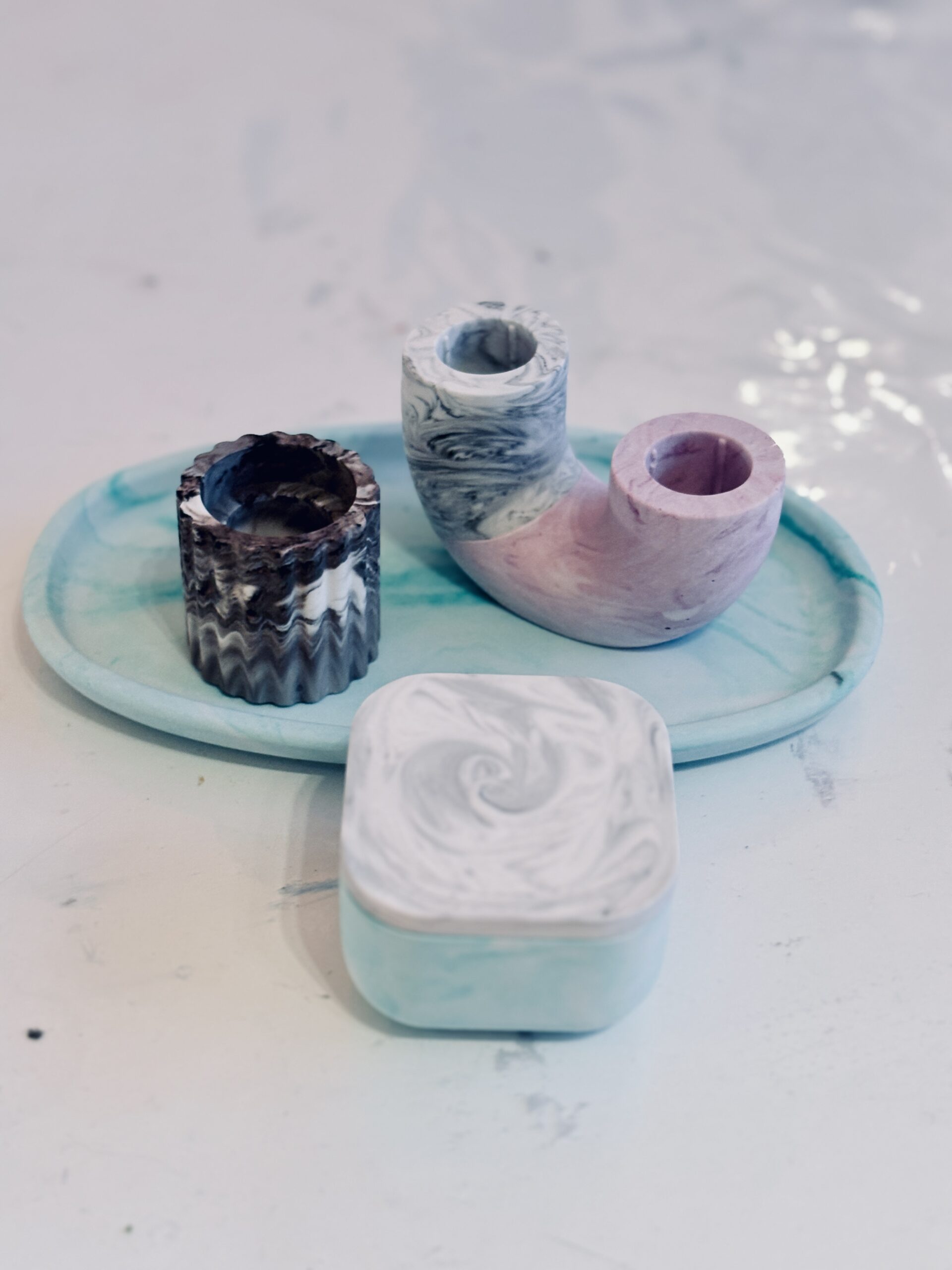 Homedeko aus Gießharz im Workshop